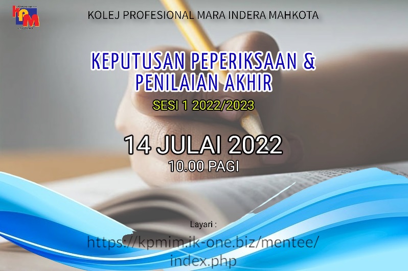 Official Kolej Rahim Kajai UKM on Instagram: [KEPUTUSAN PEPERIKSAAN  SEMESTER 2 SESI AKADEMIK 2022/2023] Merujuk perkara di atas, keputusan  peperiksaan semester 2 sesi akademik 22/23 boleh disemak bermula 11  September dan 12